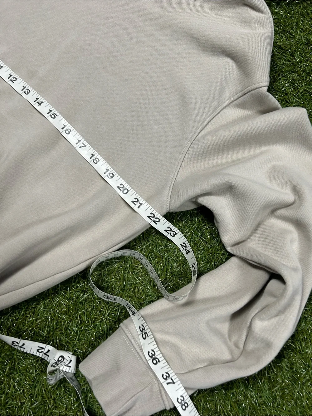 Nike women’s Light Cream Crewneck Hoodie with Small Swoosh